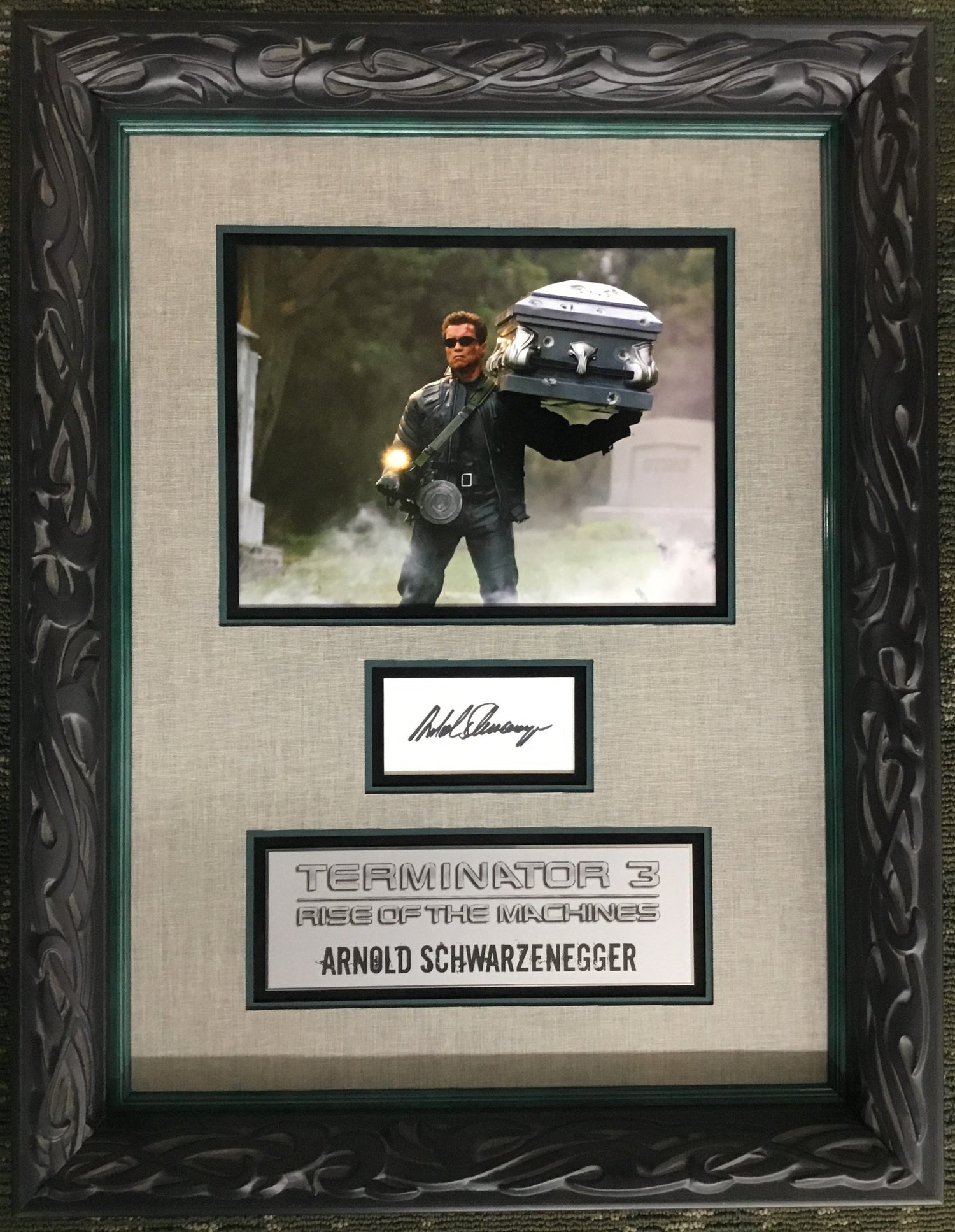 Arnold Schwarzenegger Signed Cut Terminator III Rise of the Machines