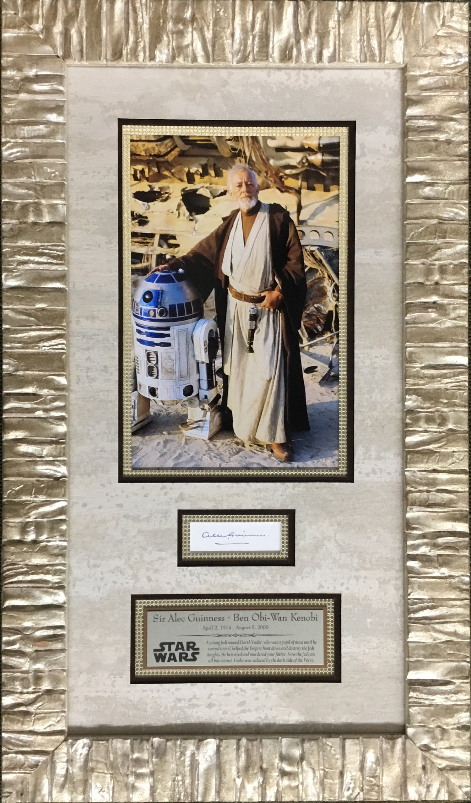 Star Wars Sir Alec Guinness Obi-Wan Kenobi Signed Cut