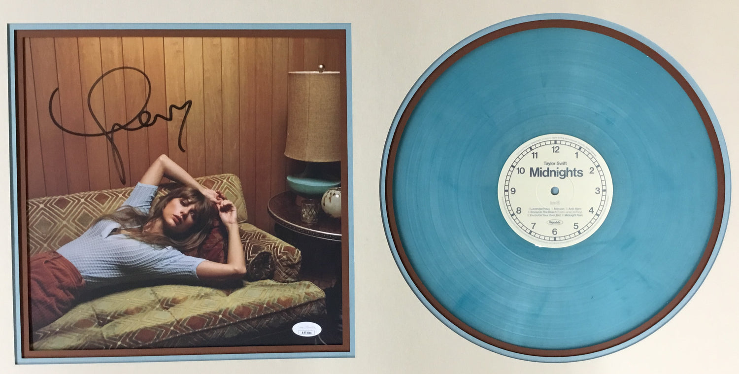 Taylor Swift Midnights Signed Record