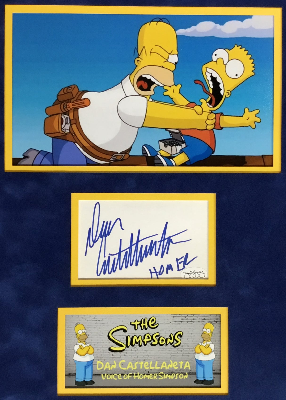 Dan Castellaneta-The Simpson's signed cut