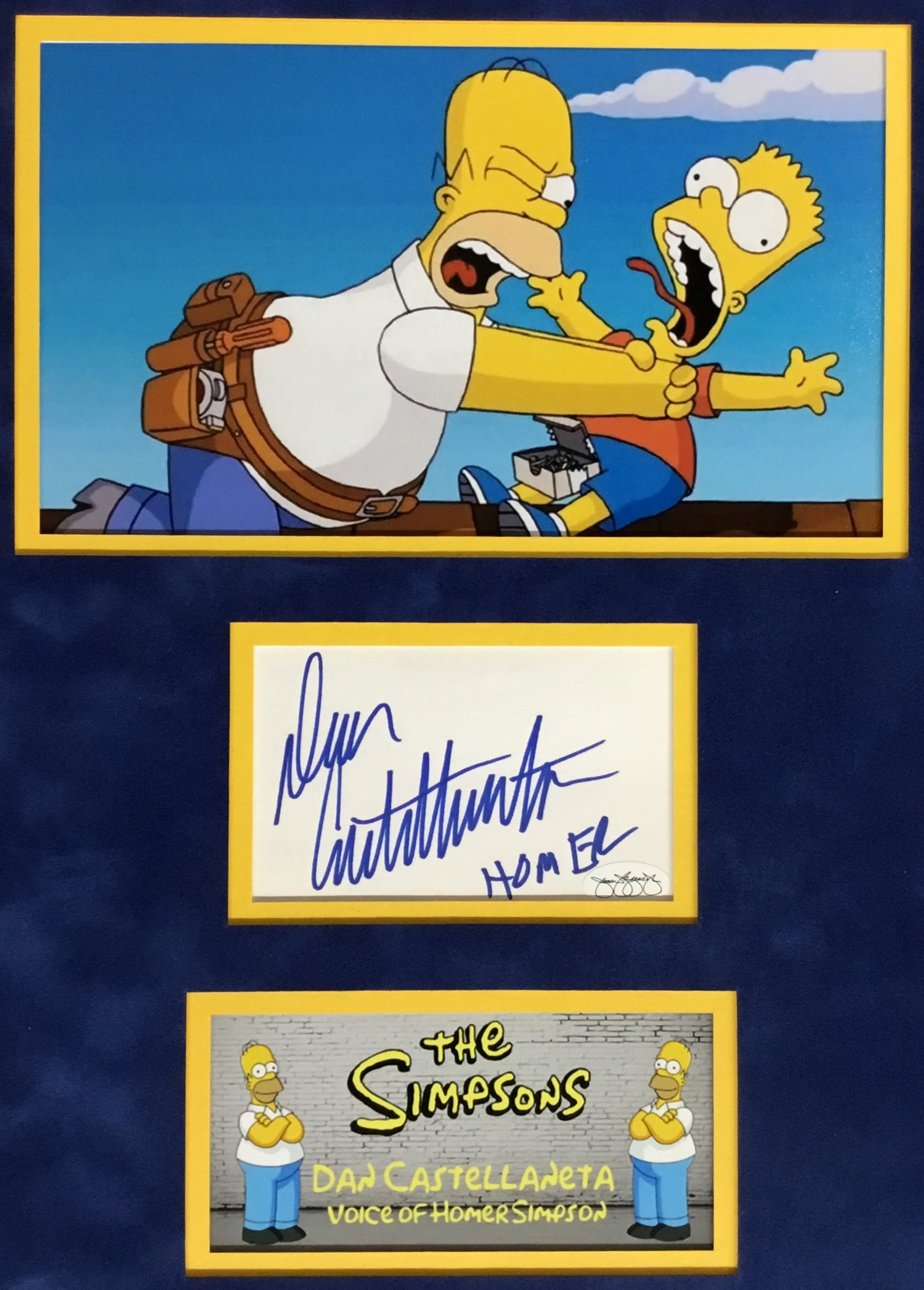 Dan Castellaneta-The Simpson's signed cut