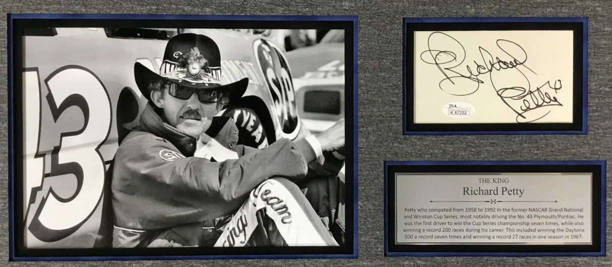 Richard Petty-Nascar signed cut
