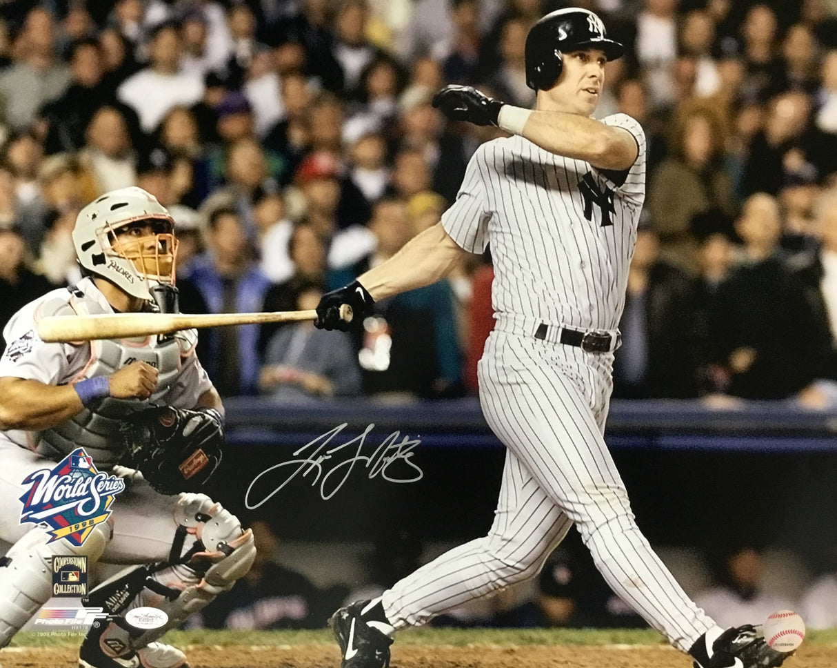 Tino Martinez signed 1998 World Series 16x20 photo