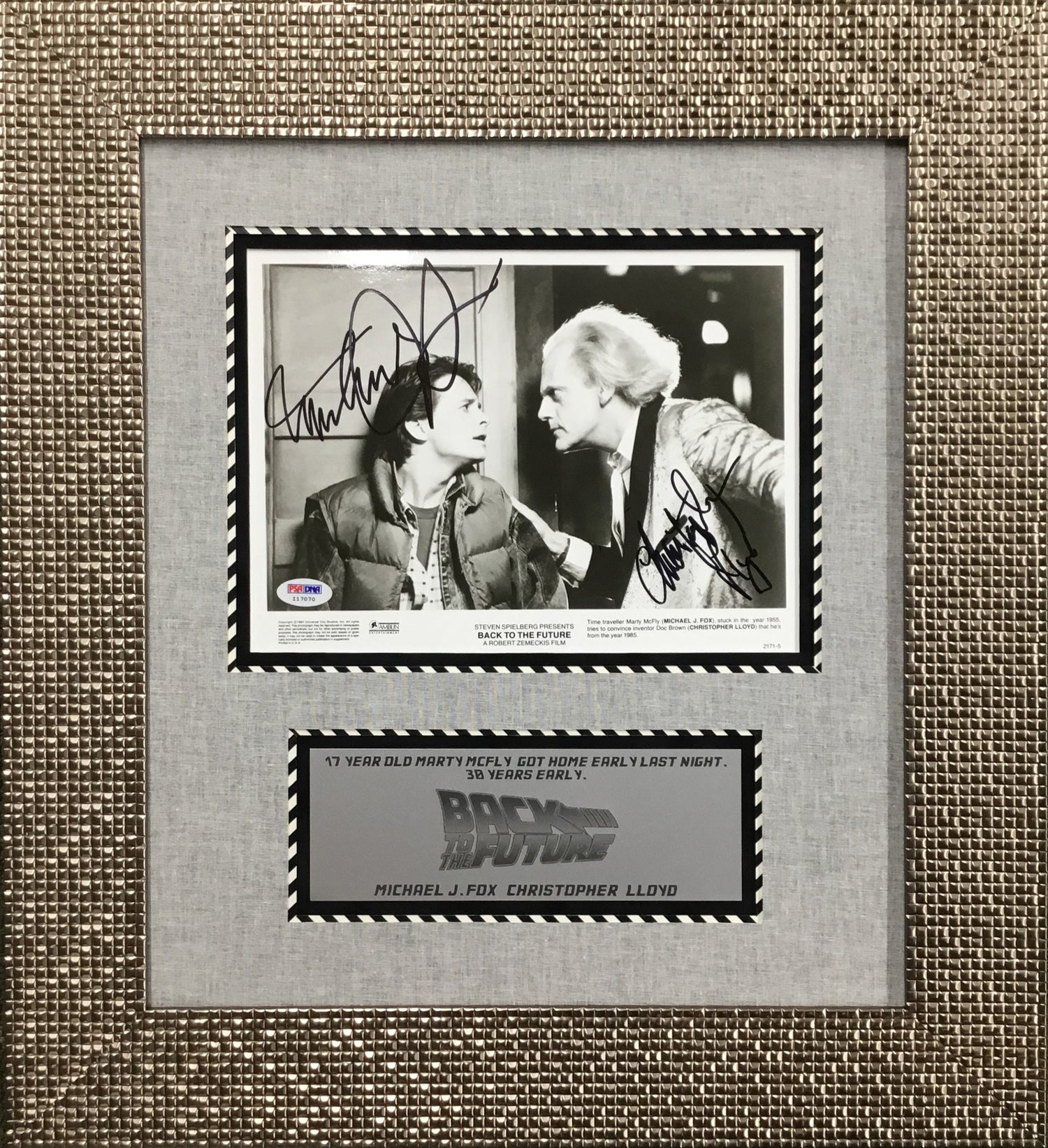 Michael J Fox & Christopher Lloyd Back To The Future Signed Photo