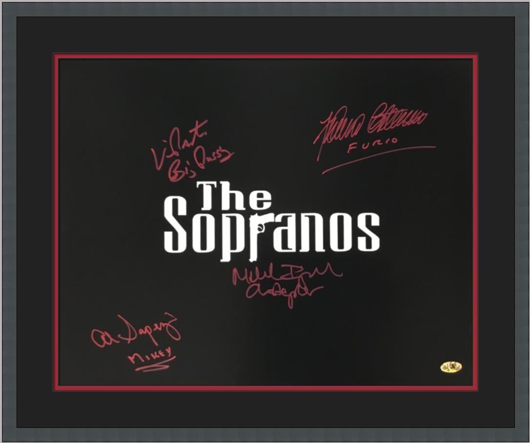 Sopranos Signed Photo Autographed by 4 Cast Members Pastore + 3