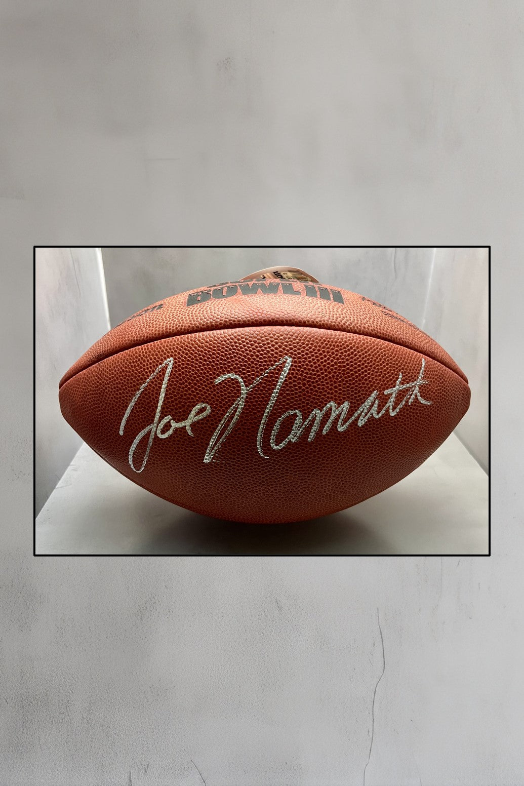 Joe Namath-Jets signed Super Bowl III football