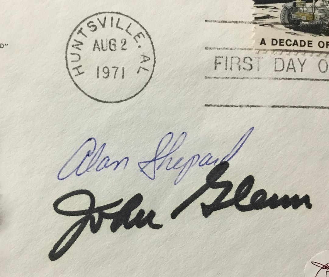 John Glenn & Alan Shepard Signed NASA Mercury Program First Day Cover