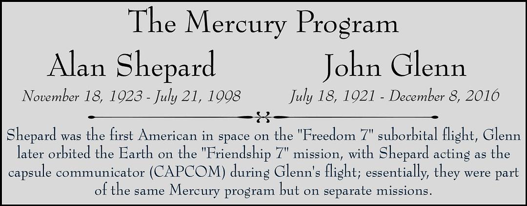 John Glenn & Alan Shepard Signed NASA Mercury Program First Day Cover