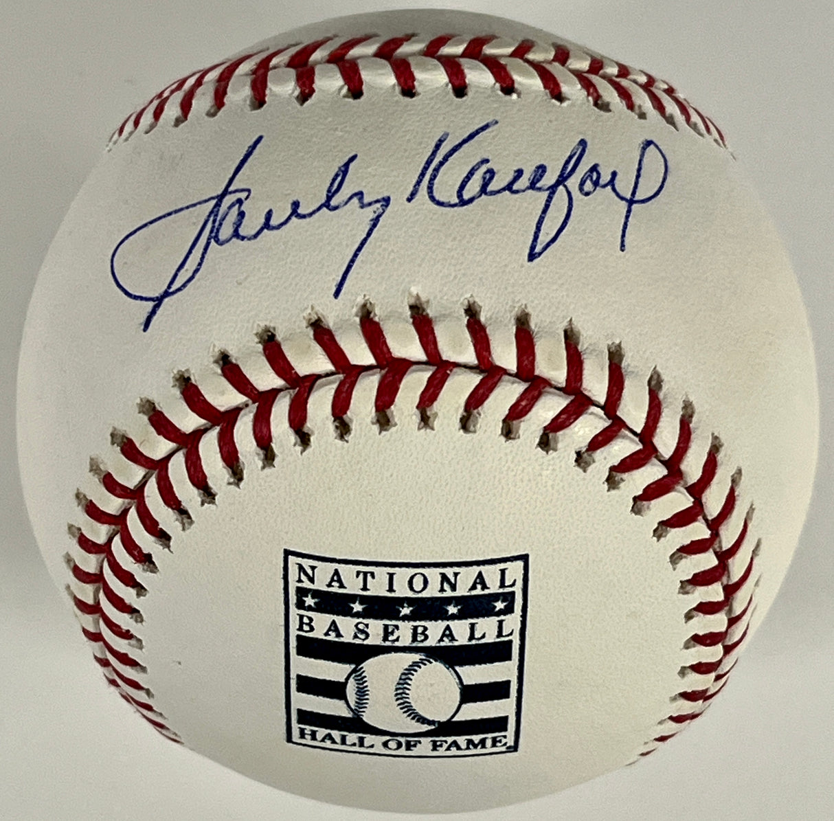 Sandy Koufax signed Hall of Fame Logo baseball