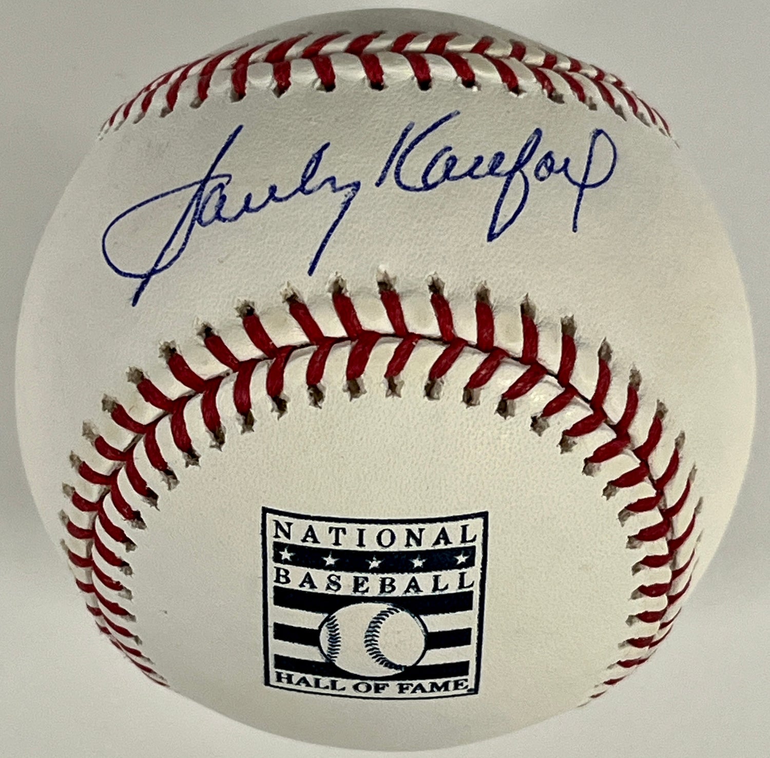Sandy Koufax signed Hall of Fame Logo baseball