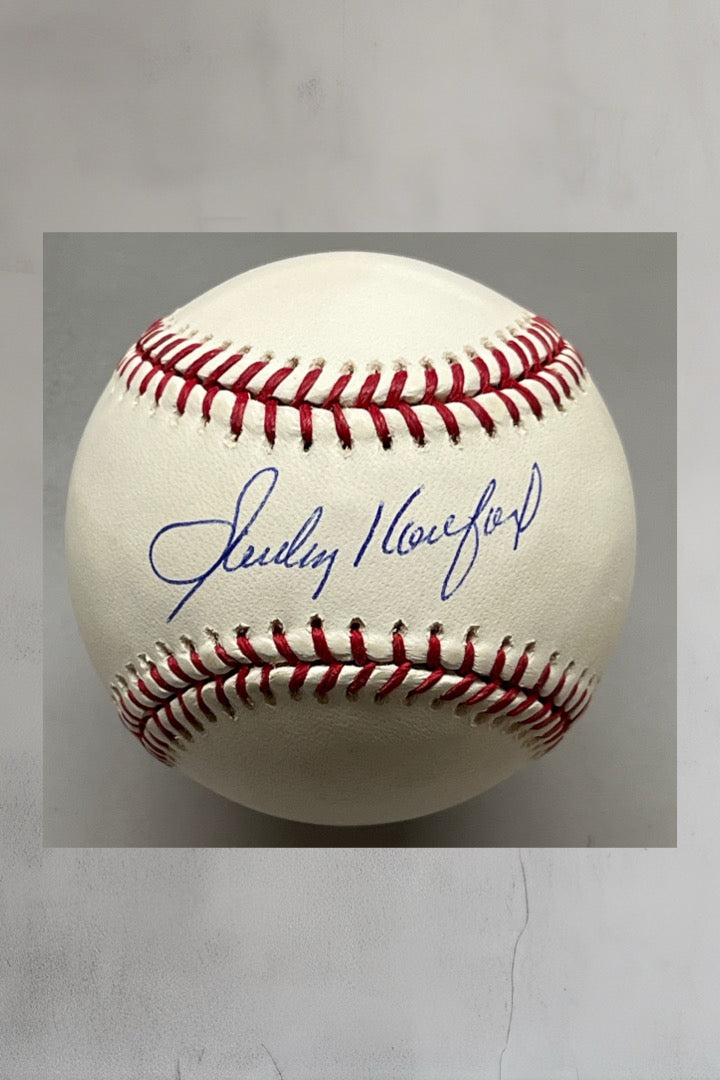 Sandy Koufax signed MLB Baseball-PSA Mint 9