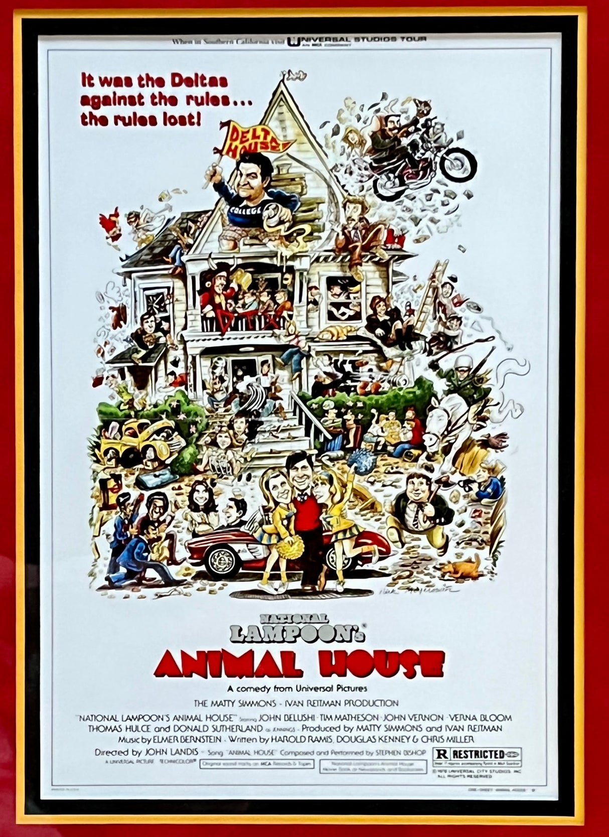 John Landis-Animal House signed cut