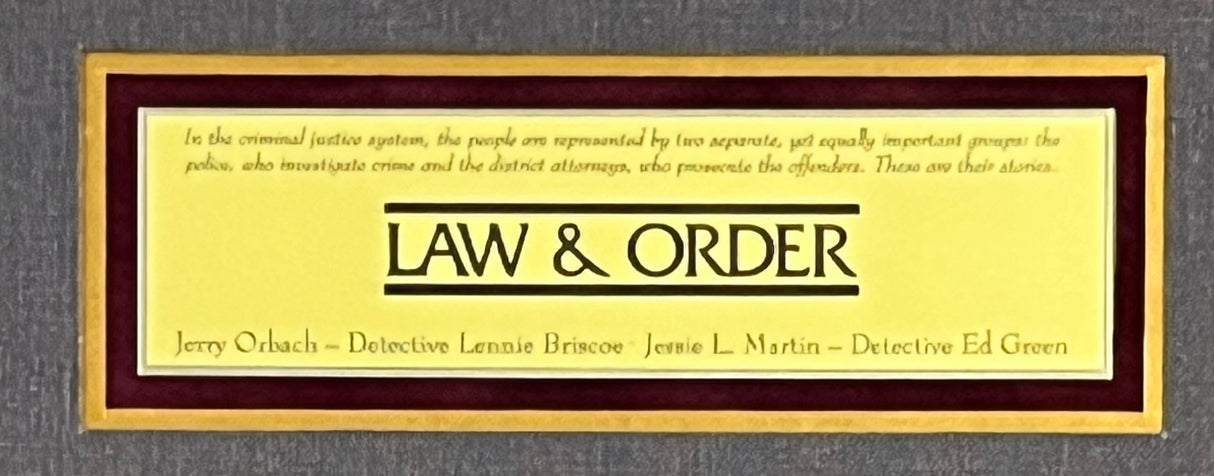 Jerry Orbach/Jessie Martin-Law and Order cuts