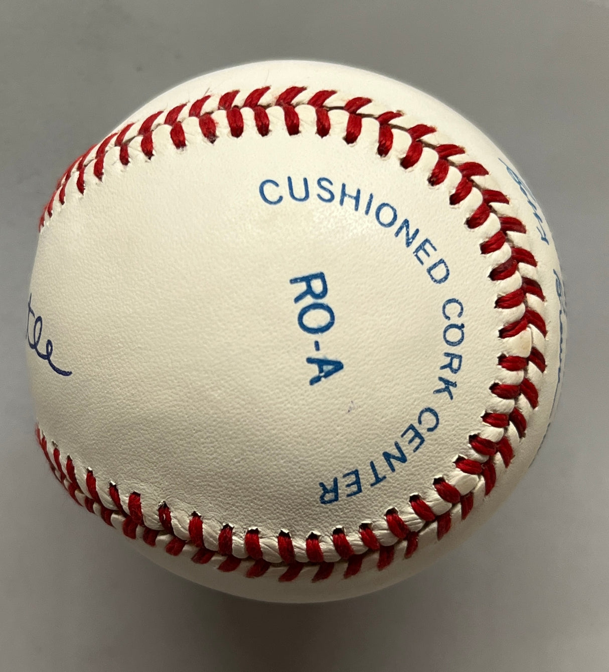 Mickey Mantle signed A.L. Baseball-PSA 8.5