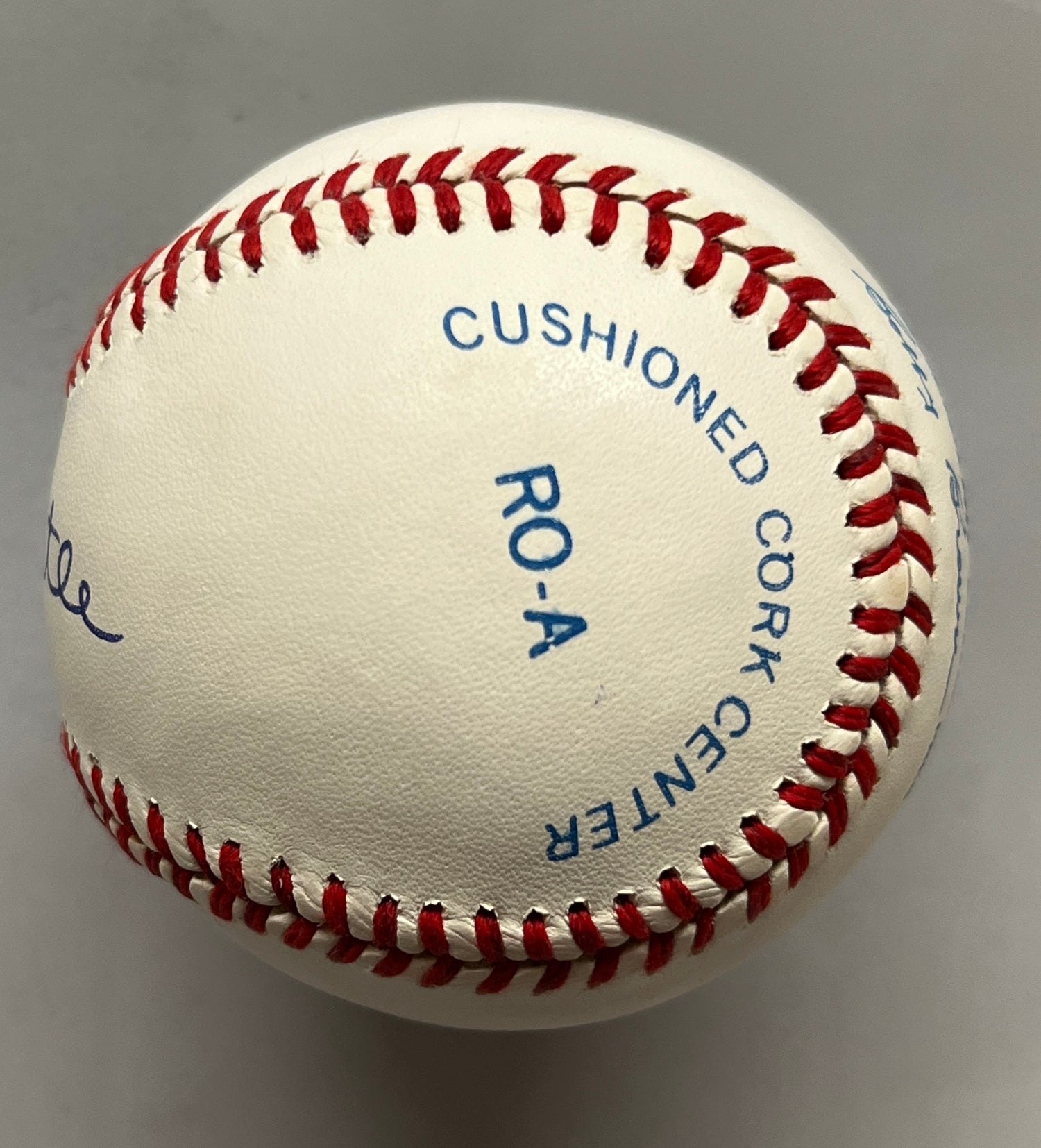 Mickey Mantle signed A.L. Baseball-PSA 8.5