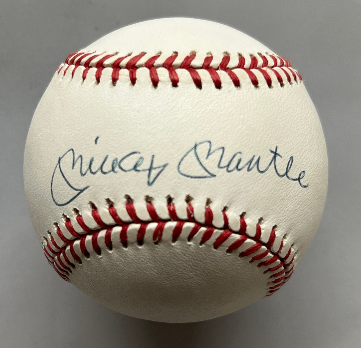 Mickey Mantle signed A.L. Baseball-JSA