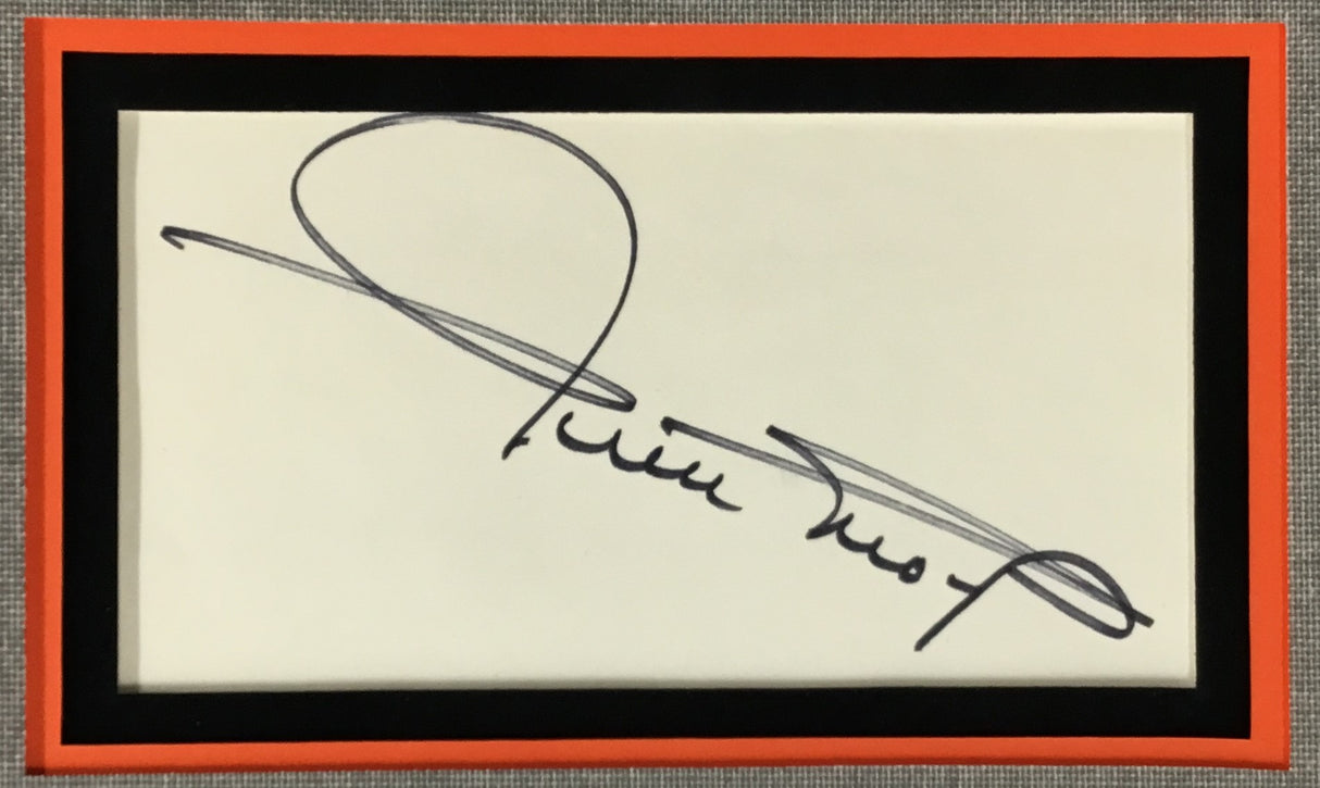 Willie Mays signed cut