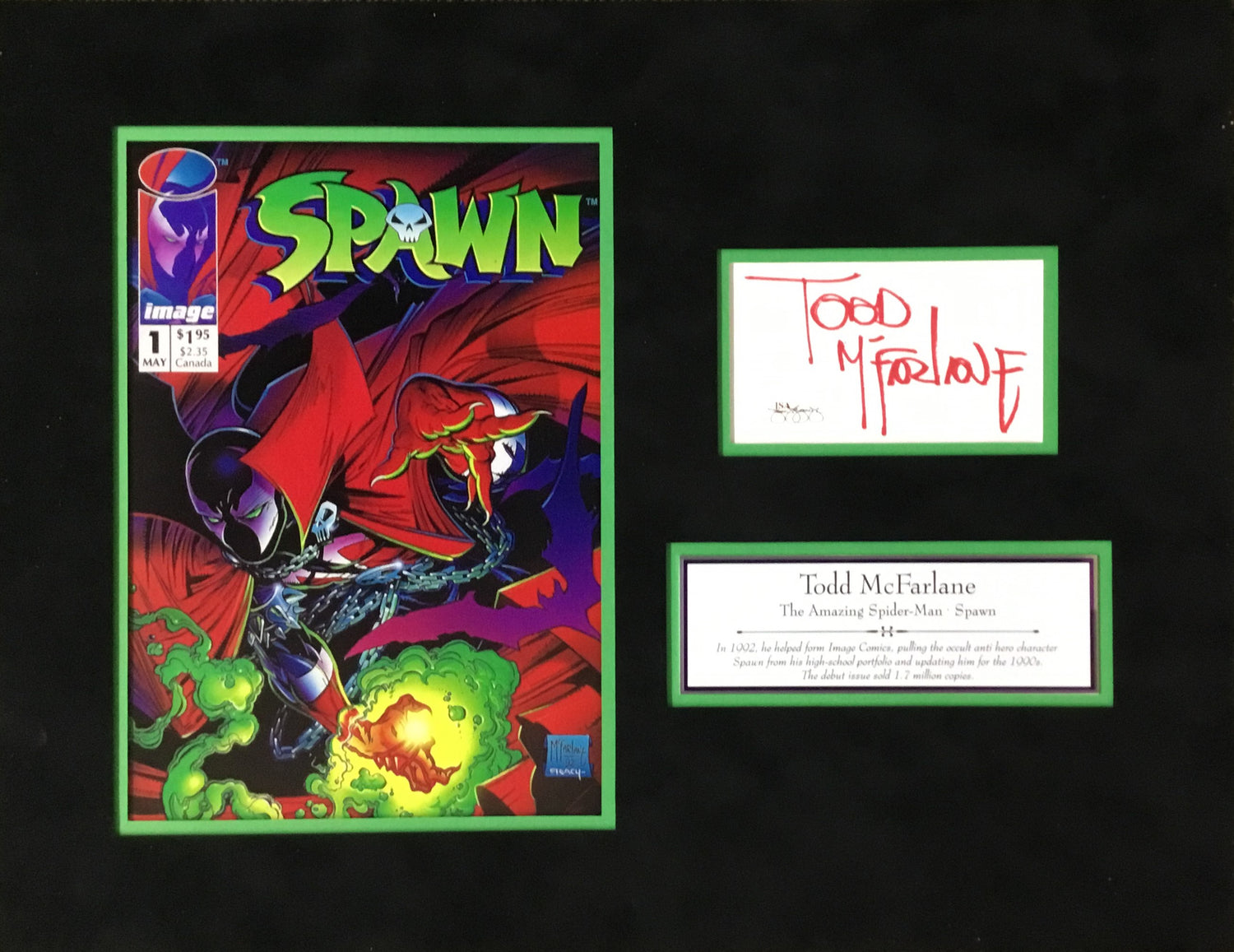 Todd McFarlane-Spawn signed cut