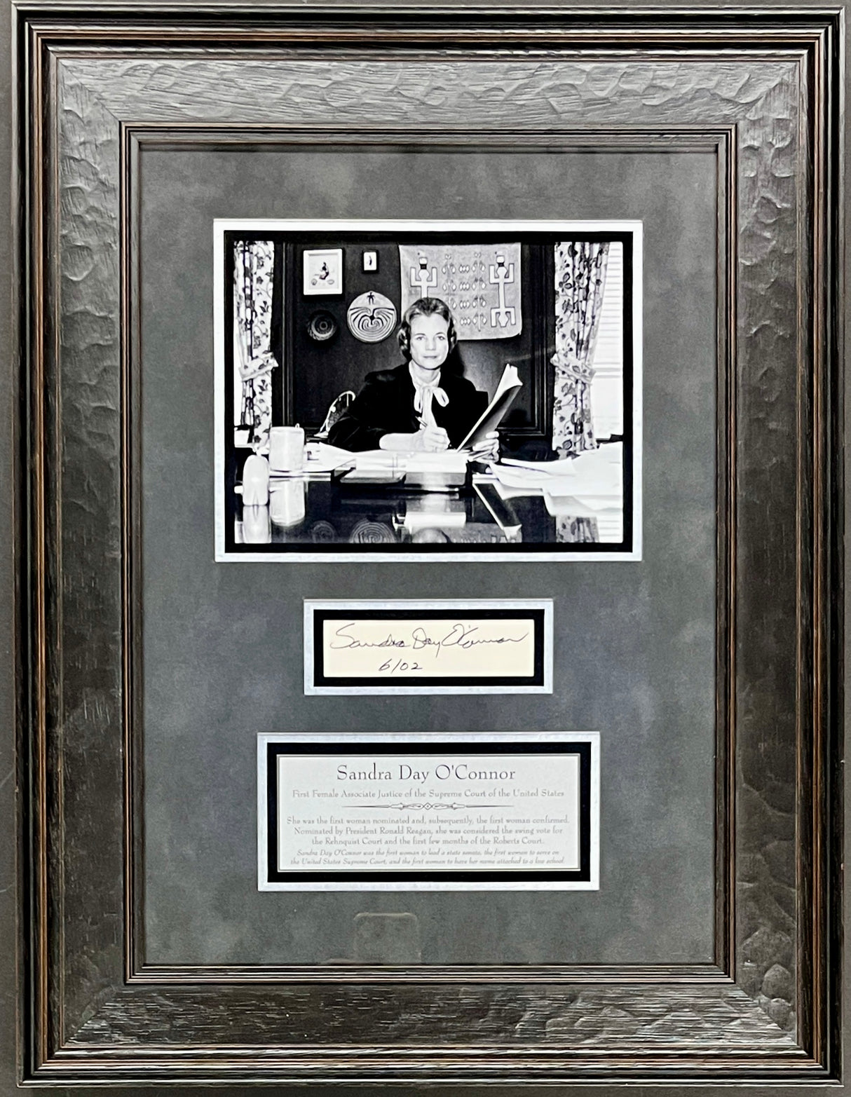 Sandra Day O'Connor signed cut