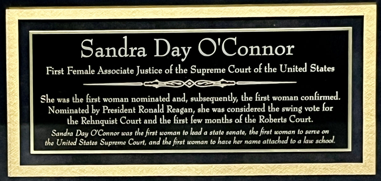 Sandra Day O'Connor-Supreme Court signed cut signature