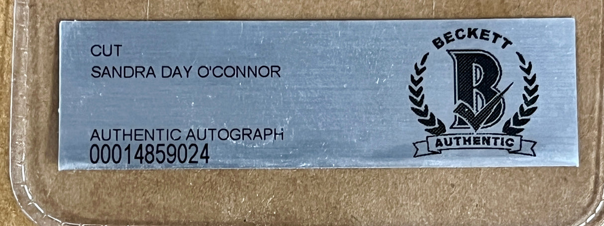 Sandra Day O'Connor signed cut