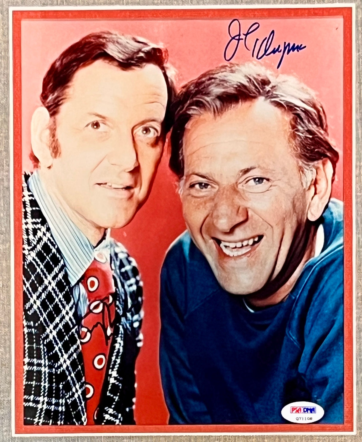 Tony Randall/Jack Klugman signed 8x10