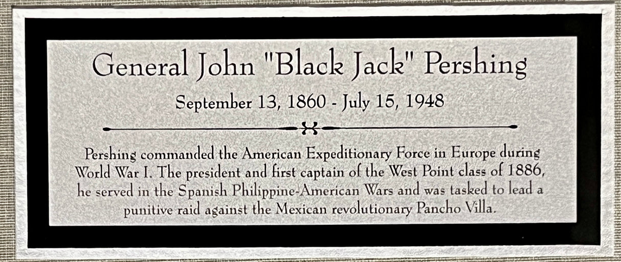 General John "Blackjack" Pershing signed letter