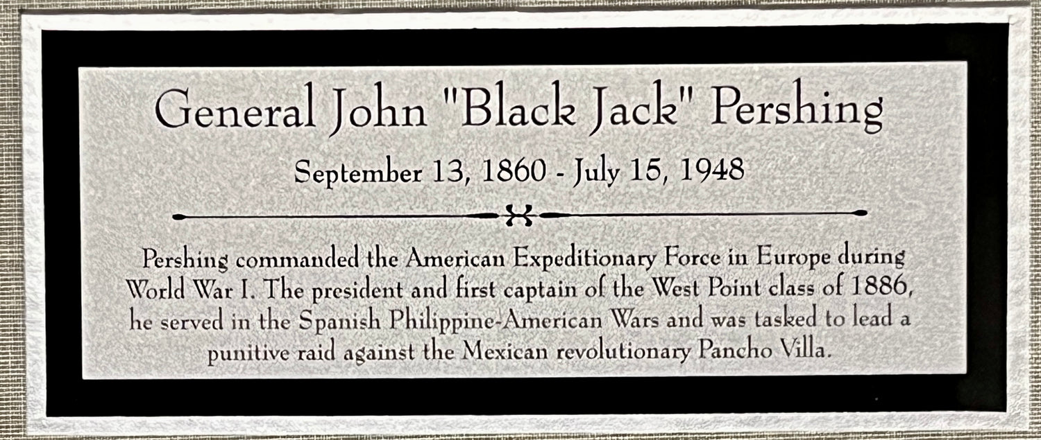 General John "Blackjack" Pershing signed letter