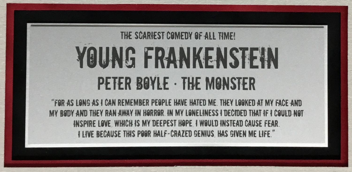 Peter Boyle-Young Frankenstein signed cut