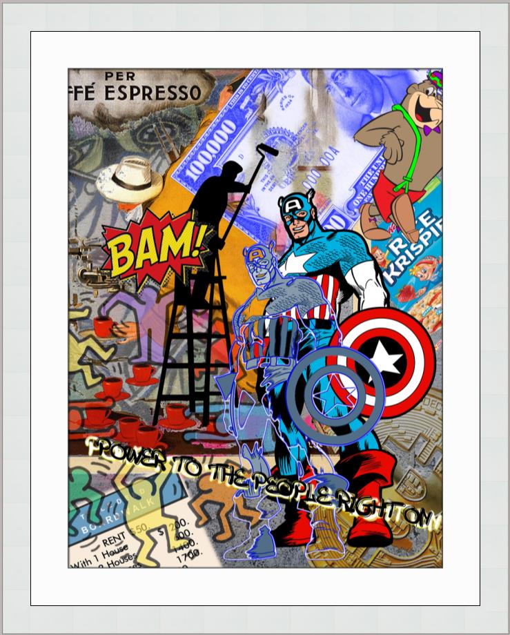 Punk Power to The People Limited Edition Giclee on Paper