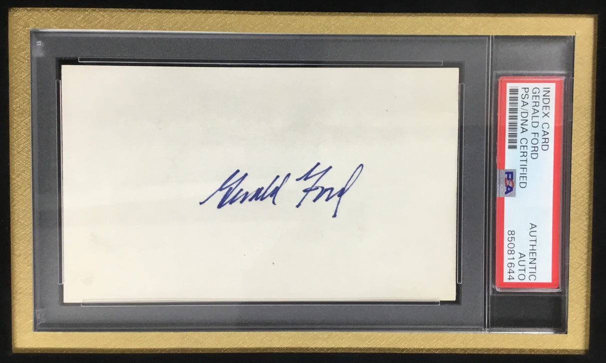 U.S. Presidents-Reagan, Nixon, Ford, Carter, Bush signed display