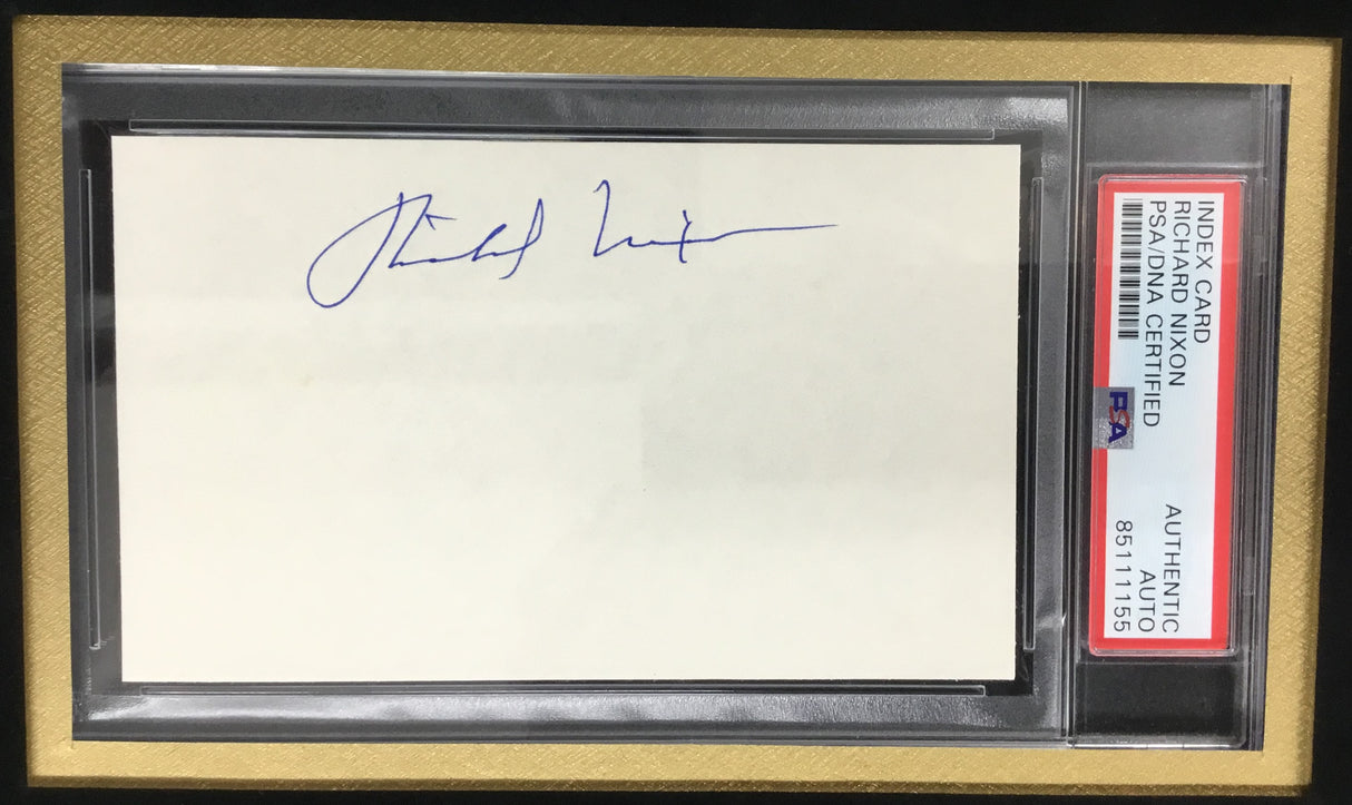 U.S. Presidents-Reagan, Nixon, Ford, Carter, Bush signed display