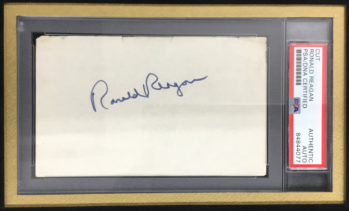 U.S. Presidents-Reagan, Nixon, Ford, Carter, Bush signed display