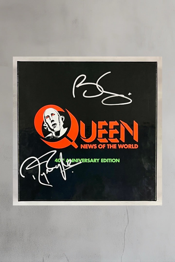 Brian May/Roger Taylor signed Queen Box Set