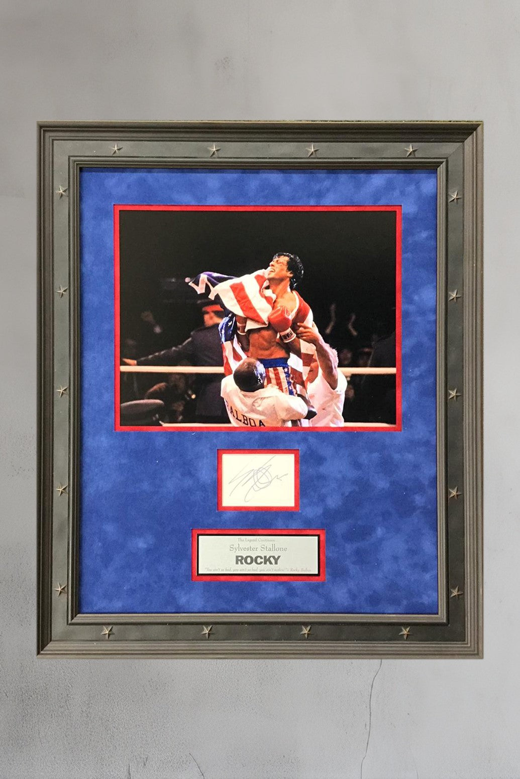 Sylvester Stallone Rocky Signed Cut