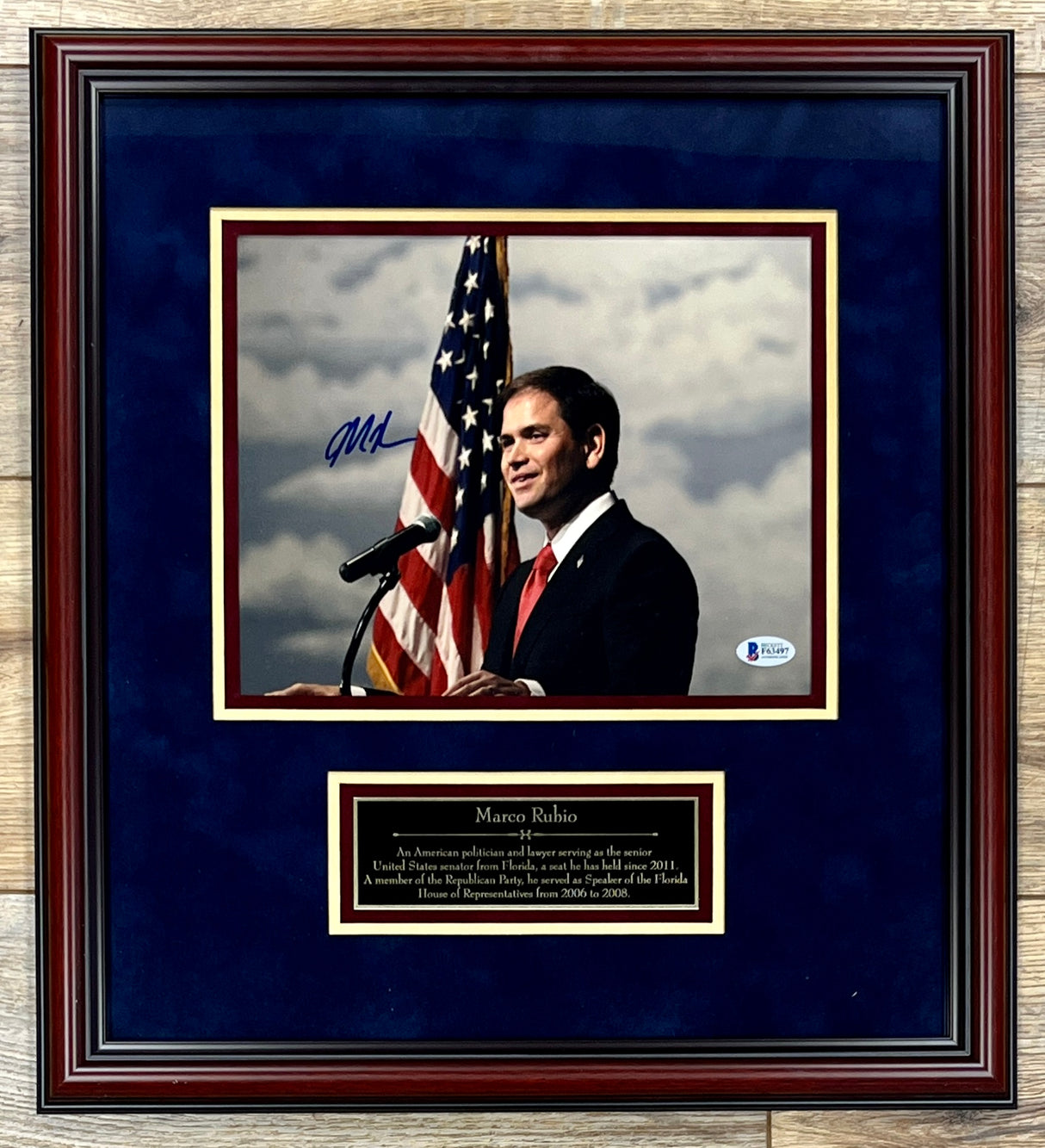 Marco Rubio signed photo