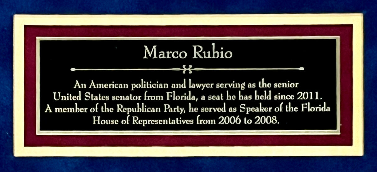 Marco Rubio signed photo