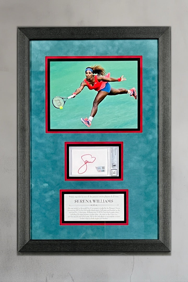 Serena Williams signed cut