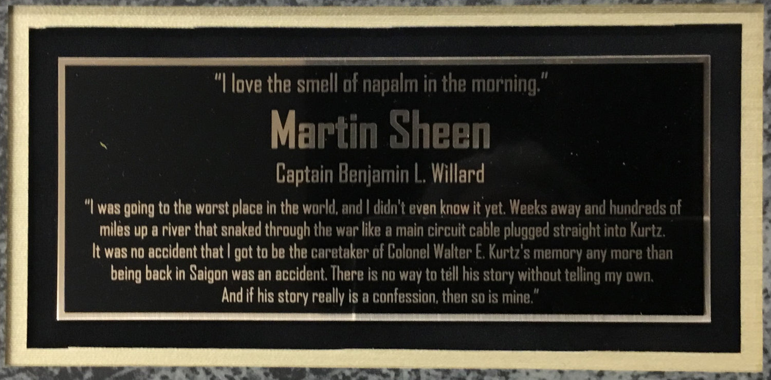 Martin Sheen-Apocalypse Now signed cut