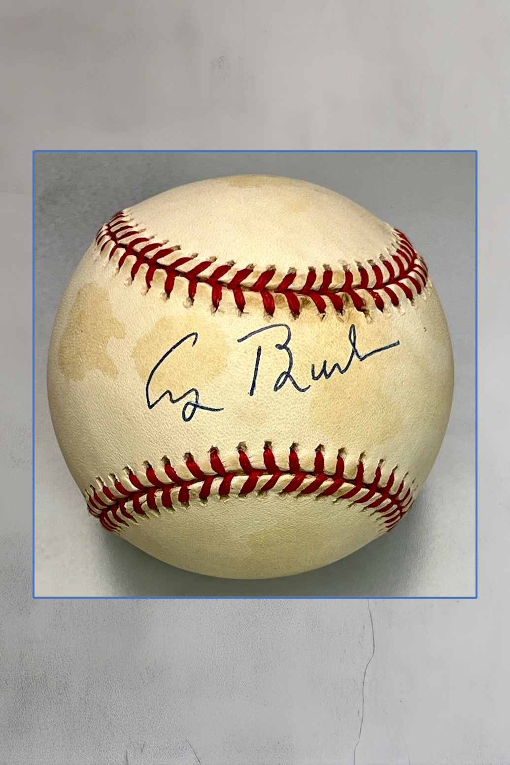 President George H.W. Bush signed baseball