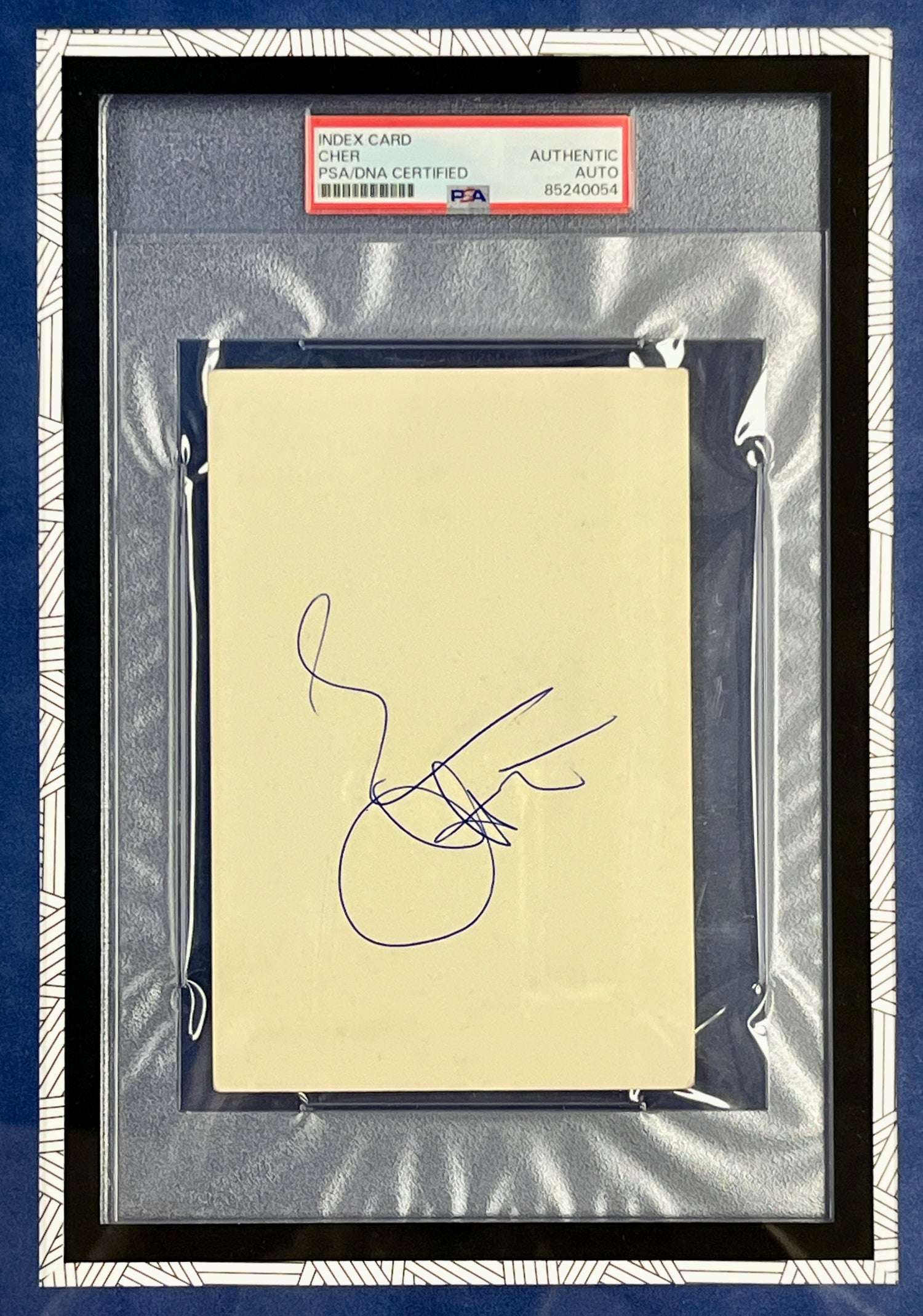 Sonny & Cher signed cuts custom framed display-PSA/JSA