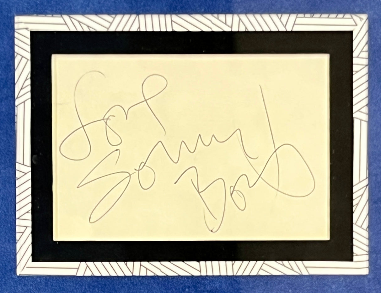 Sonny & Cher signed cuts custom framed display-PSA/JSA