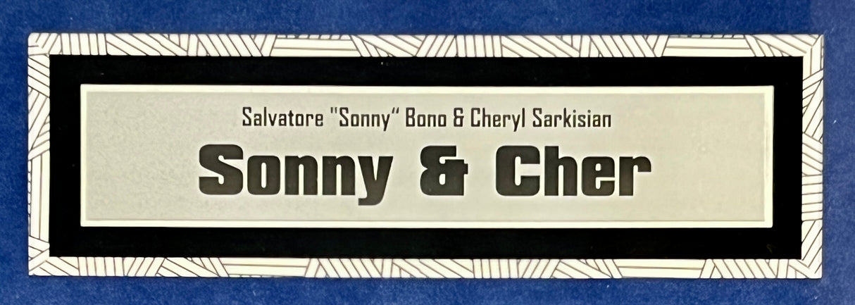 Sonny & Cher signed cuts custom framed display-PSA/JSA