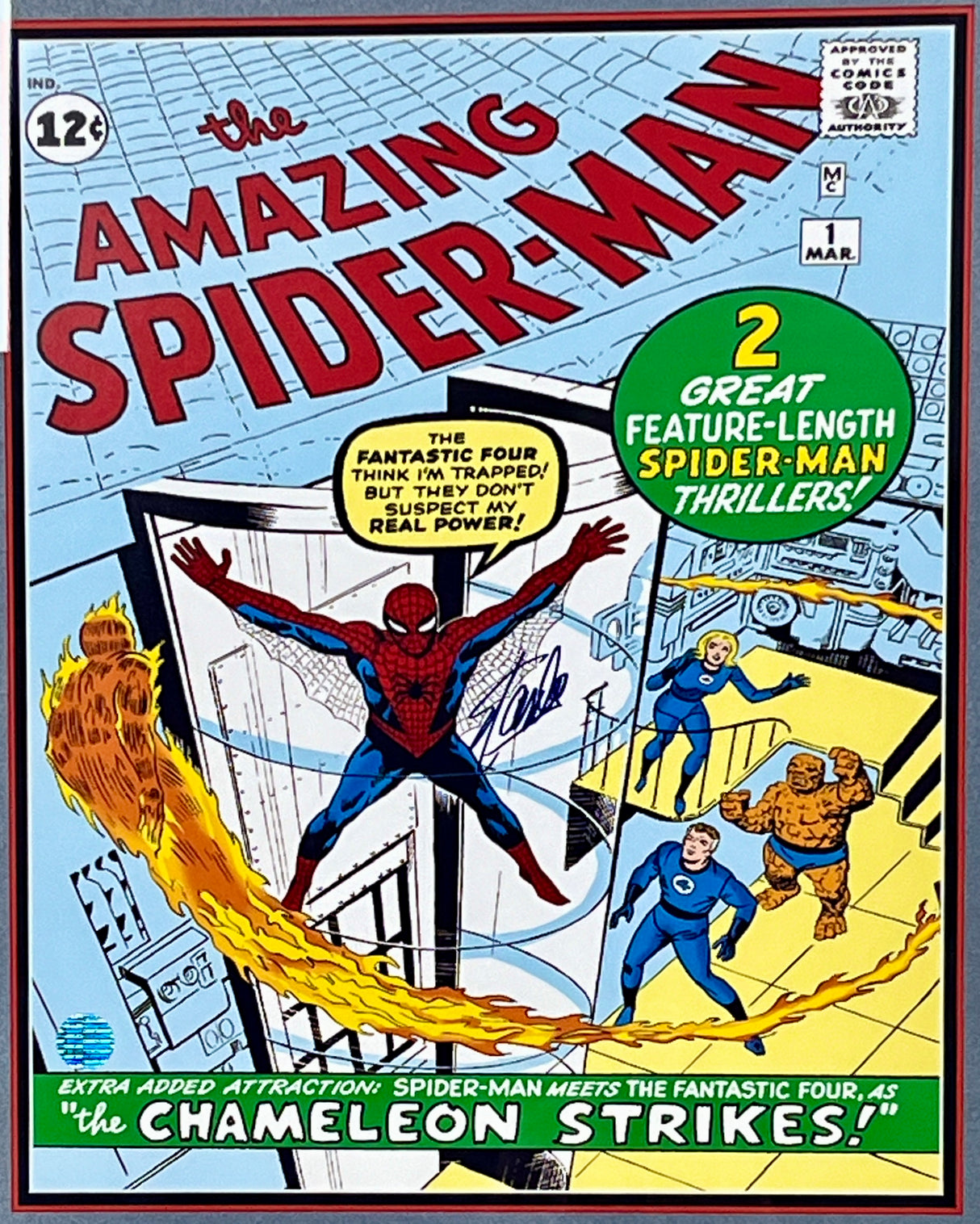 Stan Lee-Spiderman signed photo