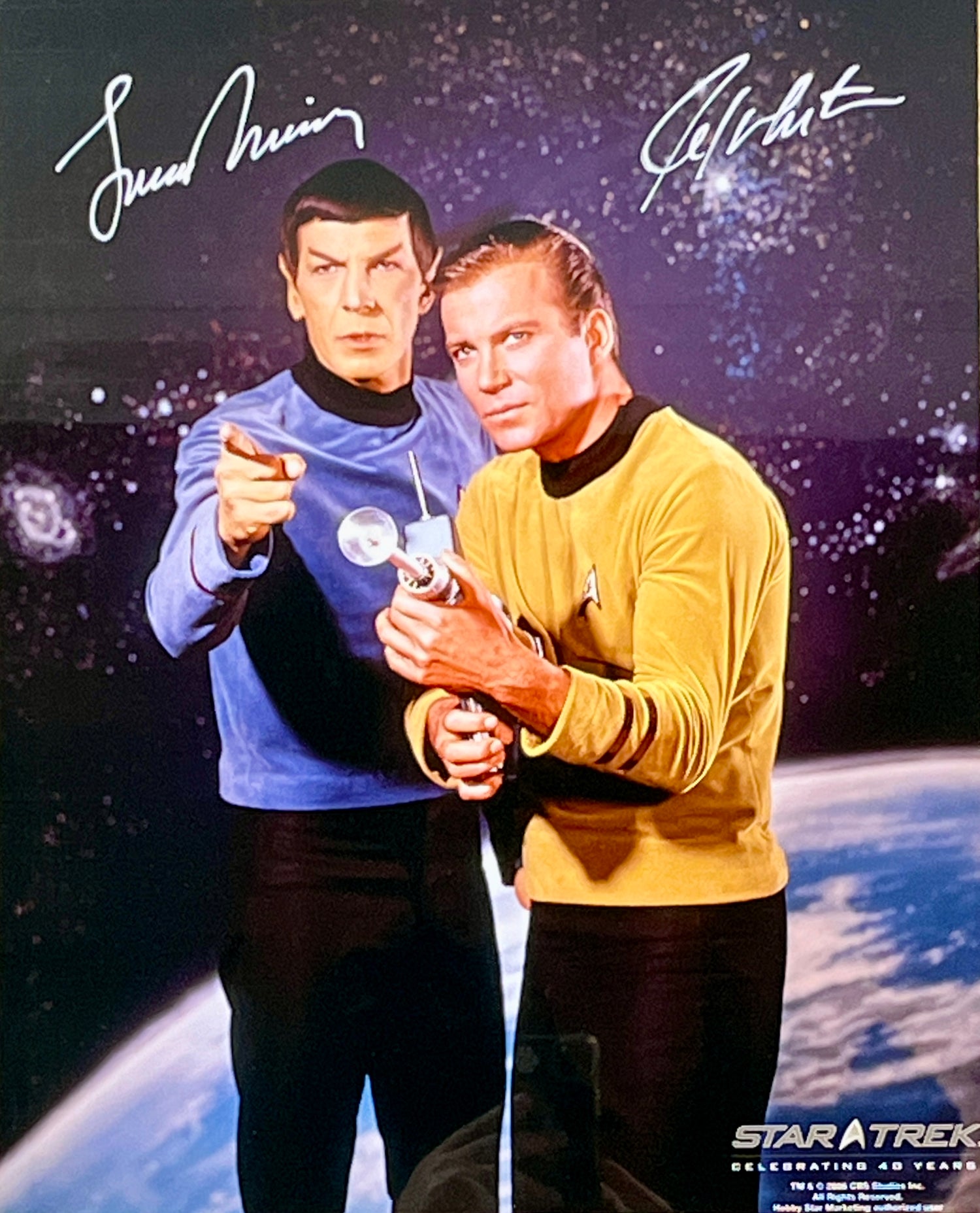 Star Trek-Shatner/Nimoy signed photo