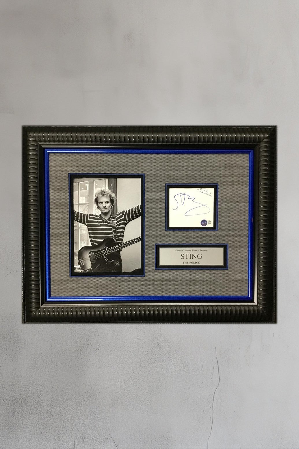 Sting Signed Cut The Police