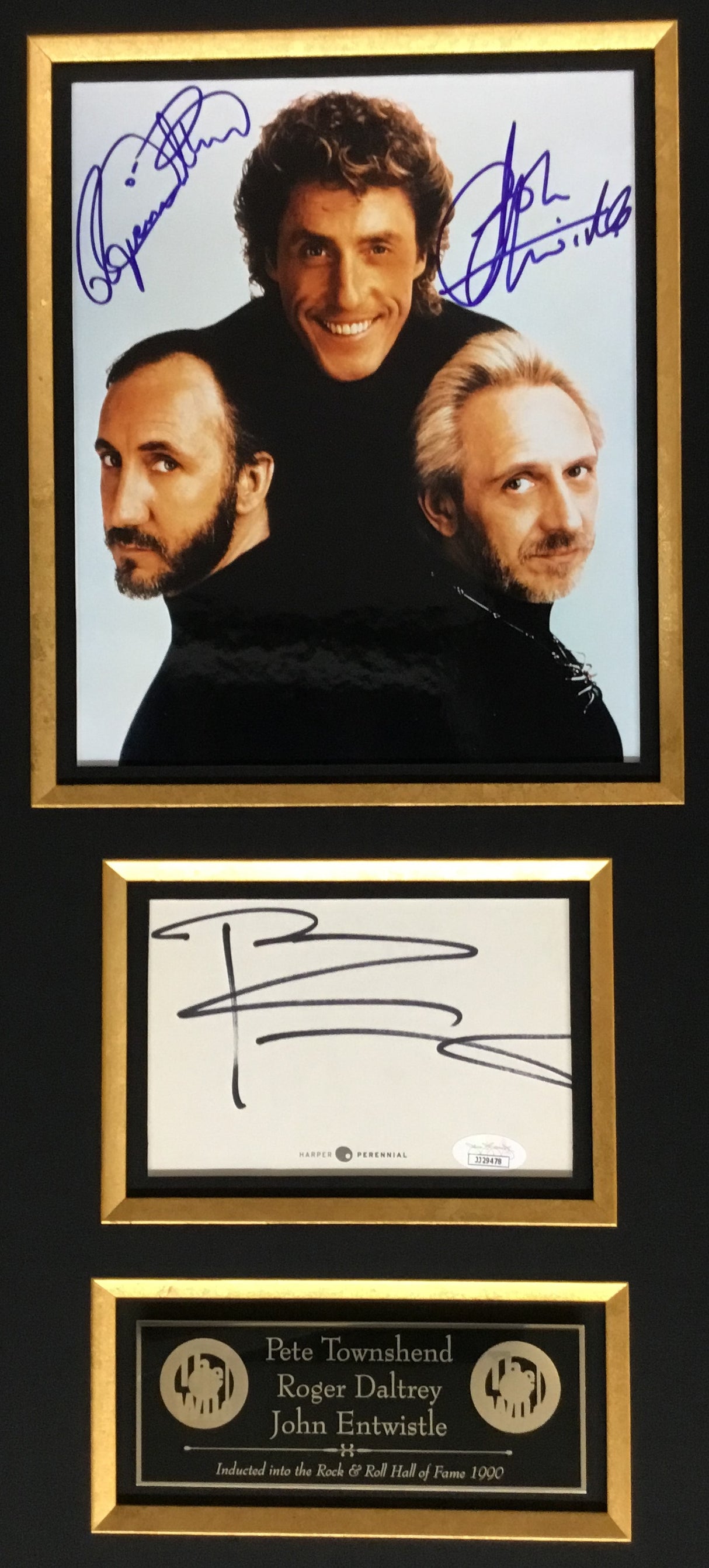 The Who signed photo & cut