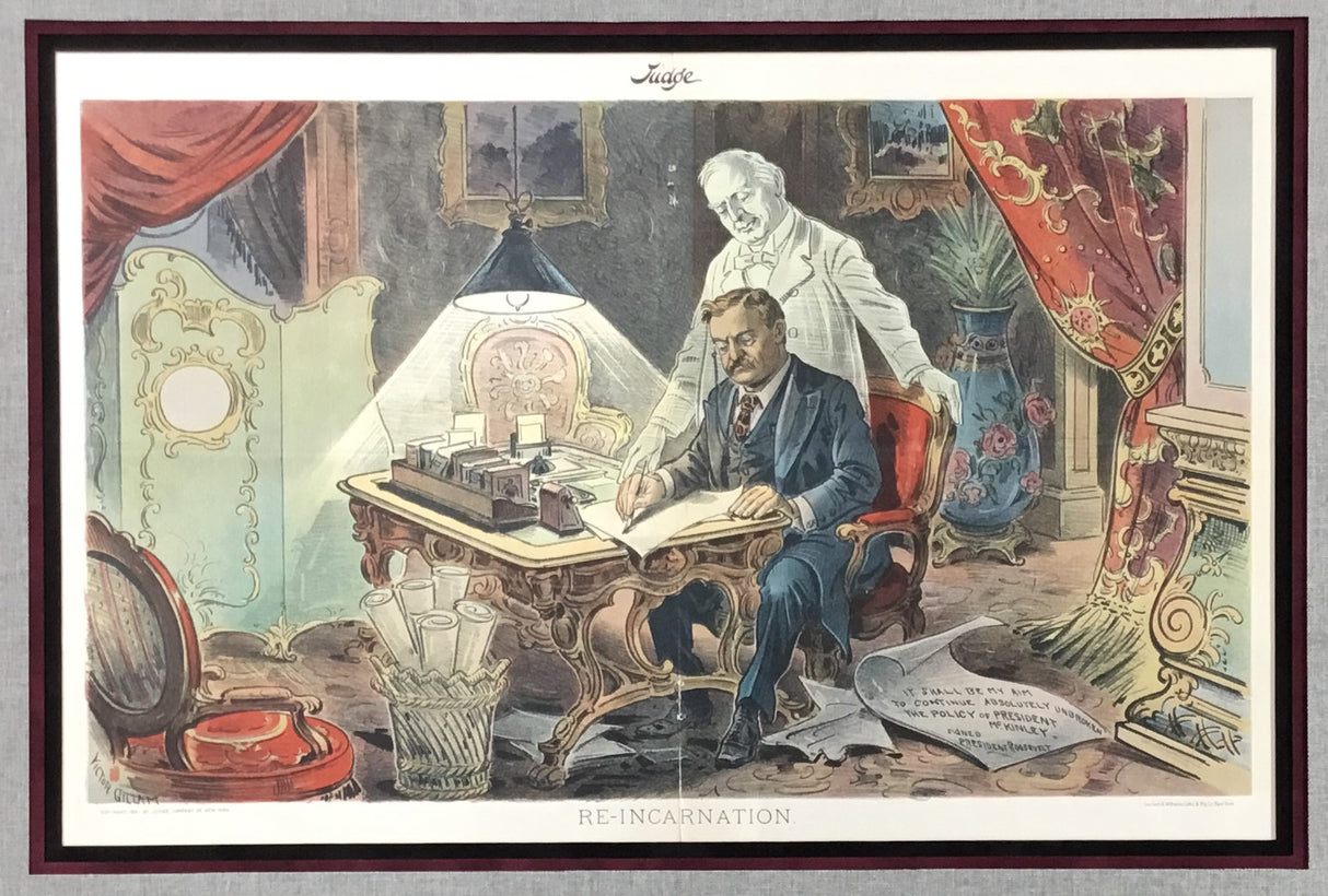 Theodore Roosevelt Original 1901 Centerfold Judge Magazine