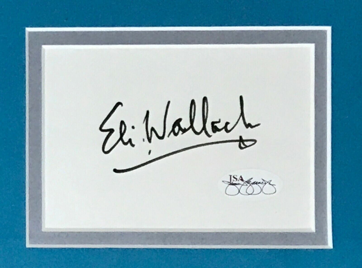 Eli Wallach-Mr Freeze signed cut