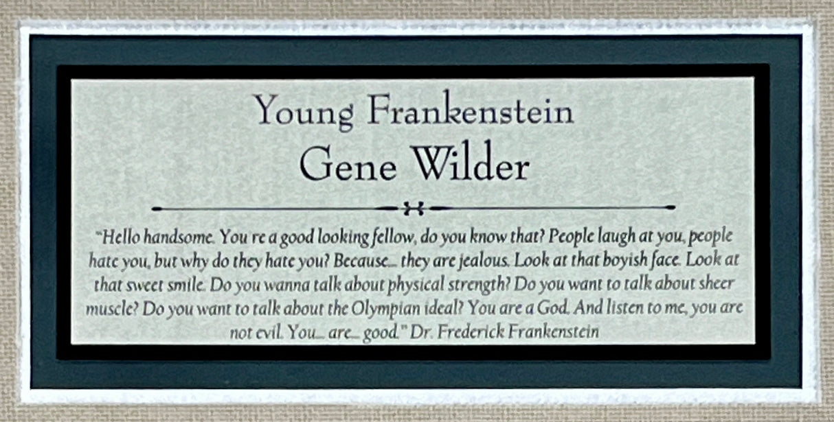 Gene Wilder-Young Frankenstein signed photo